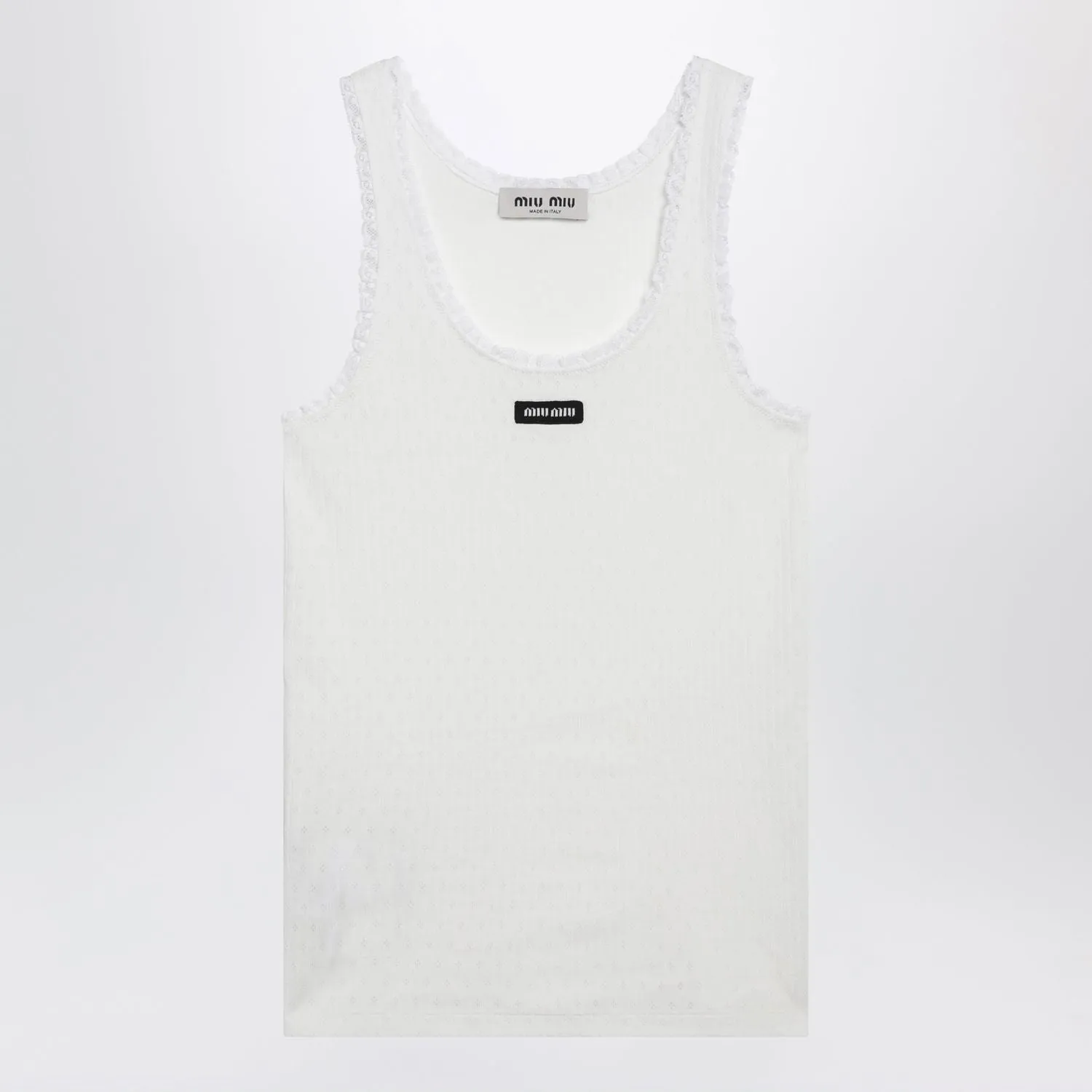 WHITE COTTON TANK TOP sold by Lord & Taylor