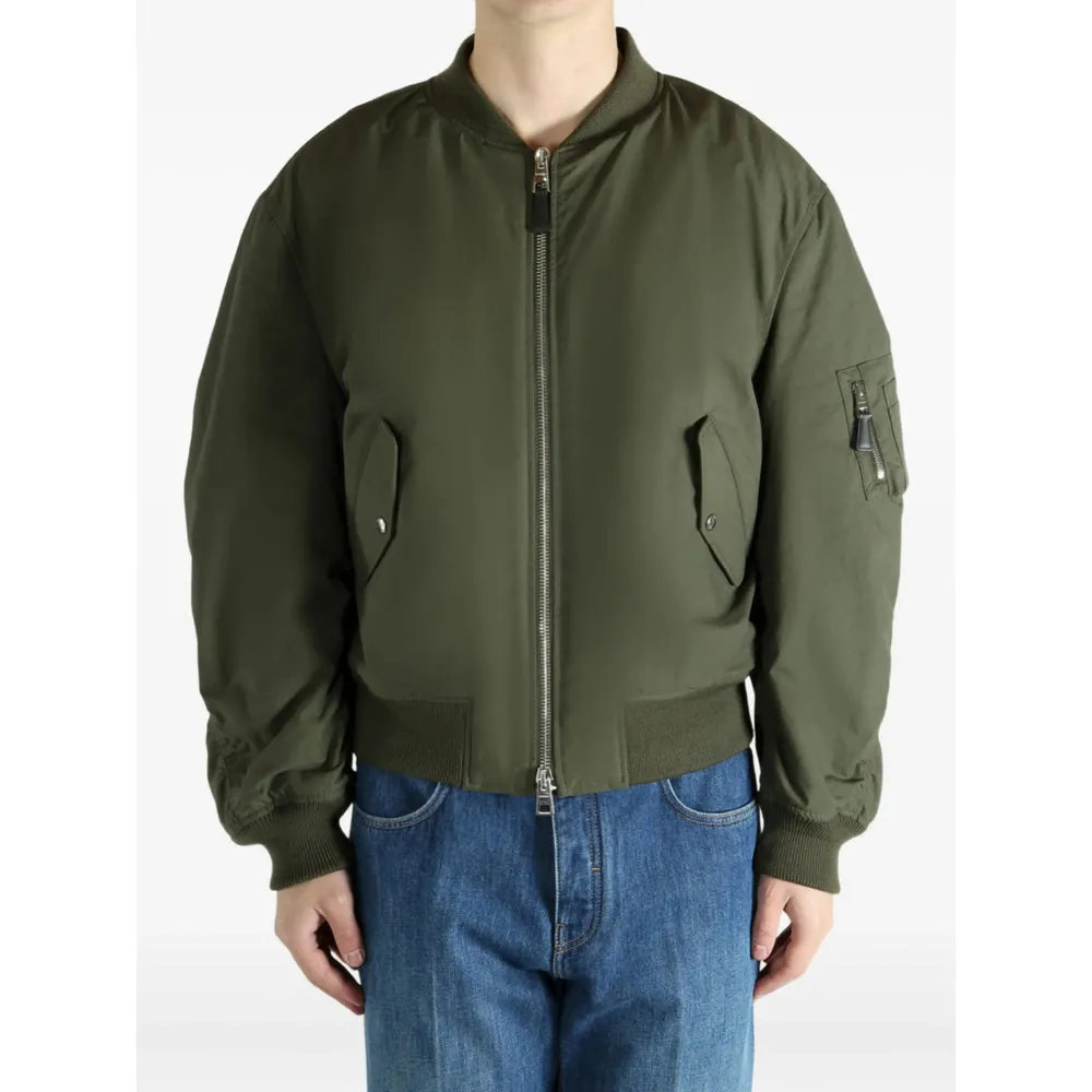 Bomber Jacket Green Cotton sold by Lord & Taylor product image thumbnail 4