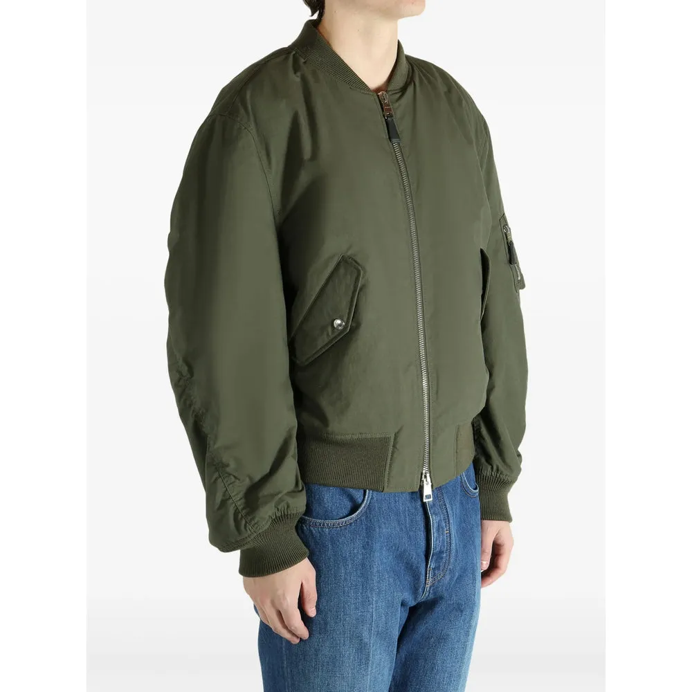 Bomber Jacket Green Cotton sold by Lord & Taylor product image thumbnail 5