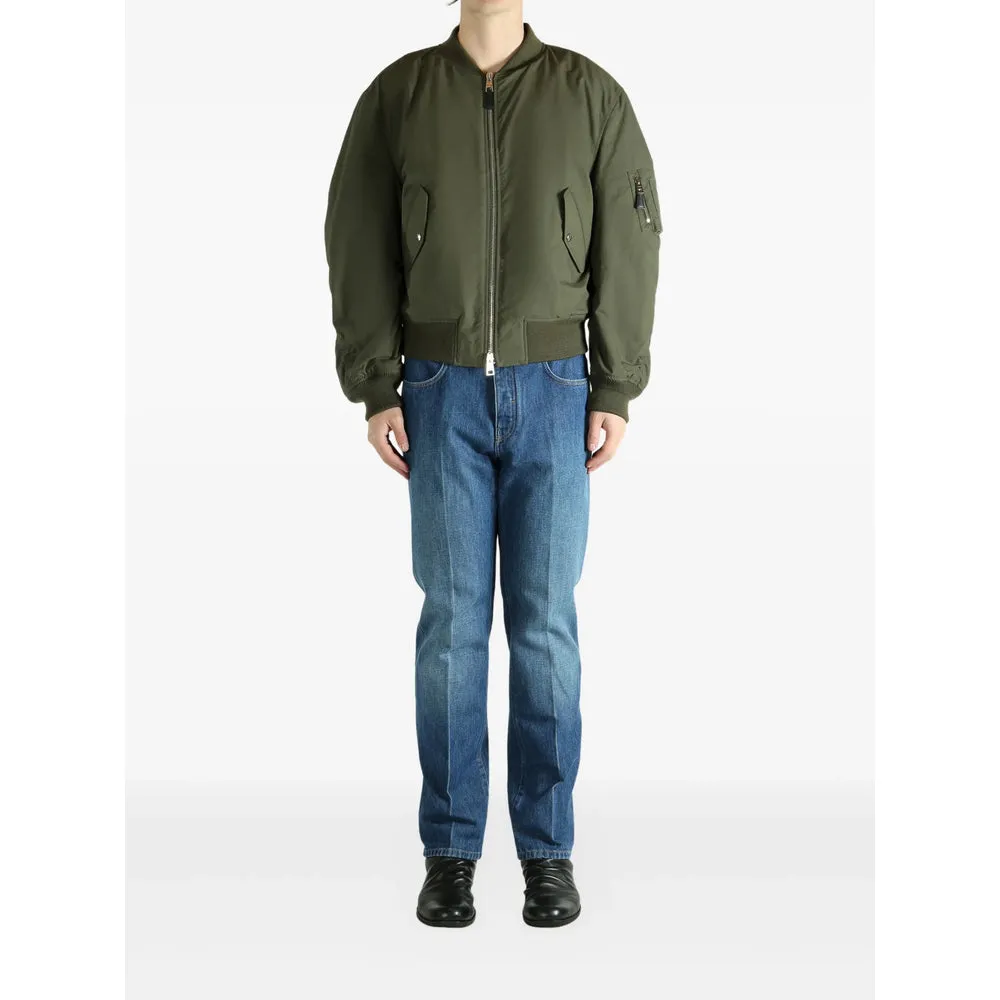 Bomber Jacket Green Cotton sold by Lord & Taylor product image thumbnail 2