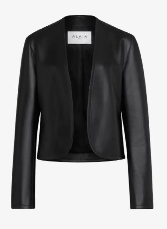 Leather blazer made by Alaia