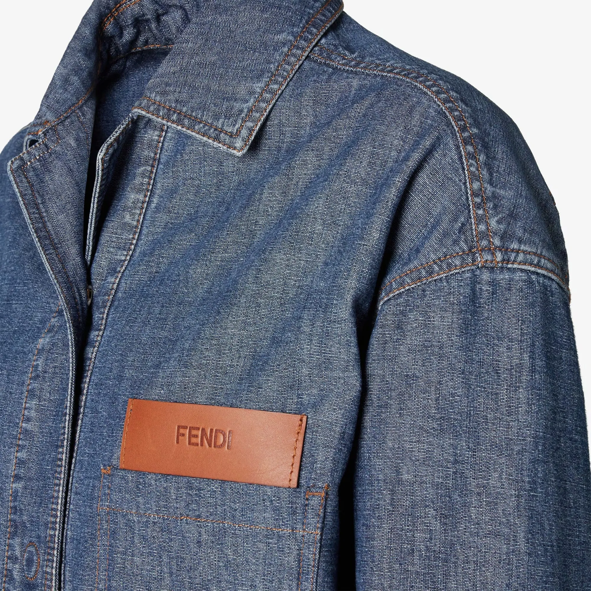 Chambray denim jacket sold by Lord & Taylor product image thumbnail 3