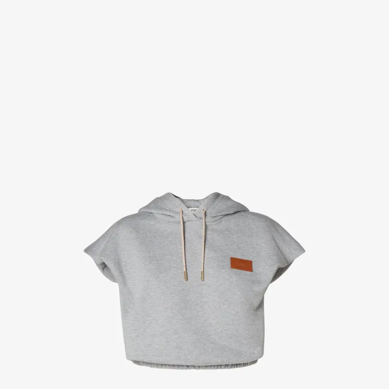 Jersey sweatshirt in cropped fit made by Fendi