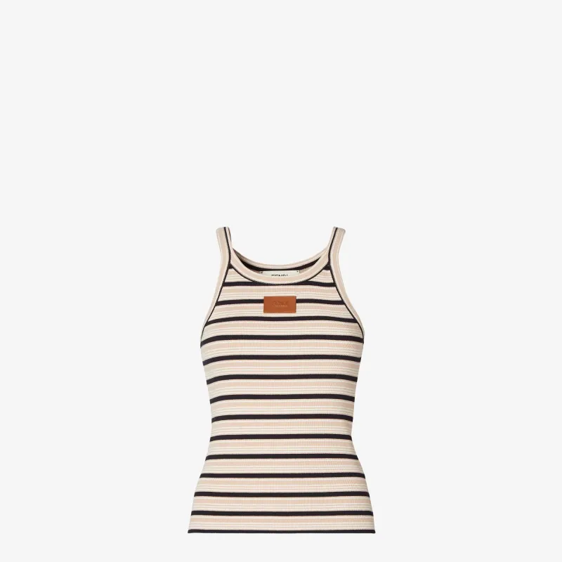 Striped tank top made by Fendi
