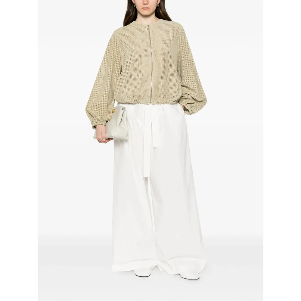 Calf Leather Bomber Jacket sold by Lord & Taylor product image thumbnail 2