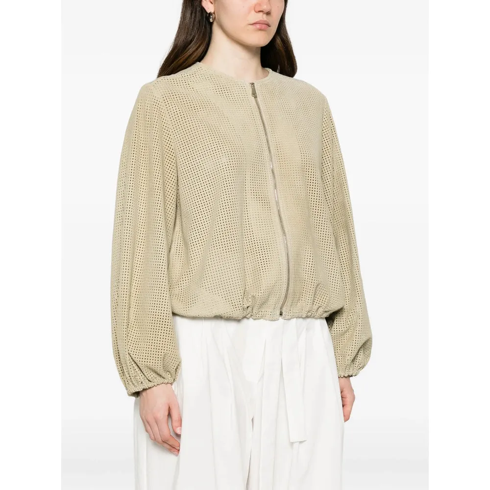 Calf Leather Bomber Jacket sold by Lord & Taylor product image thumbnail 3