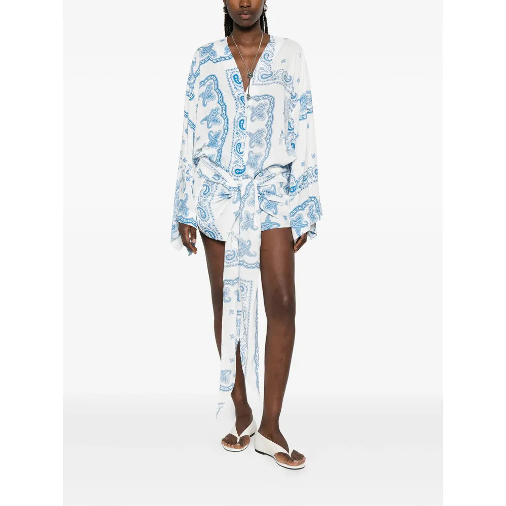 Dress V-neck White/Blue sold by Lord & Taylor product image thumbnail 3