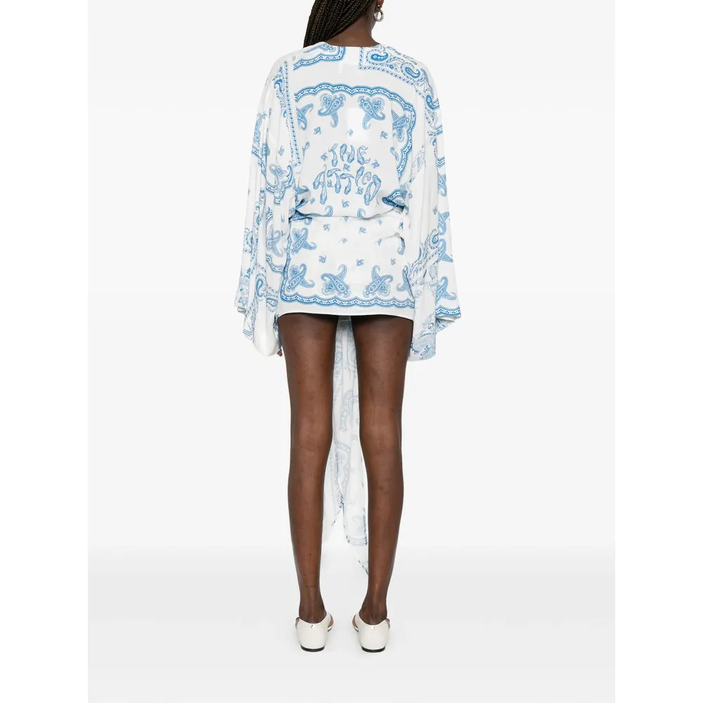 Dress V-neck White/Blue sold by Lord & Taylor product image thumbnail 4