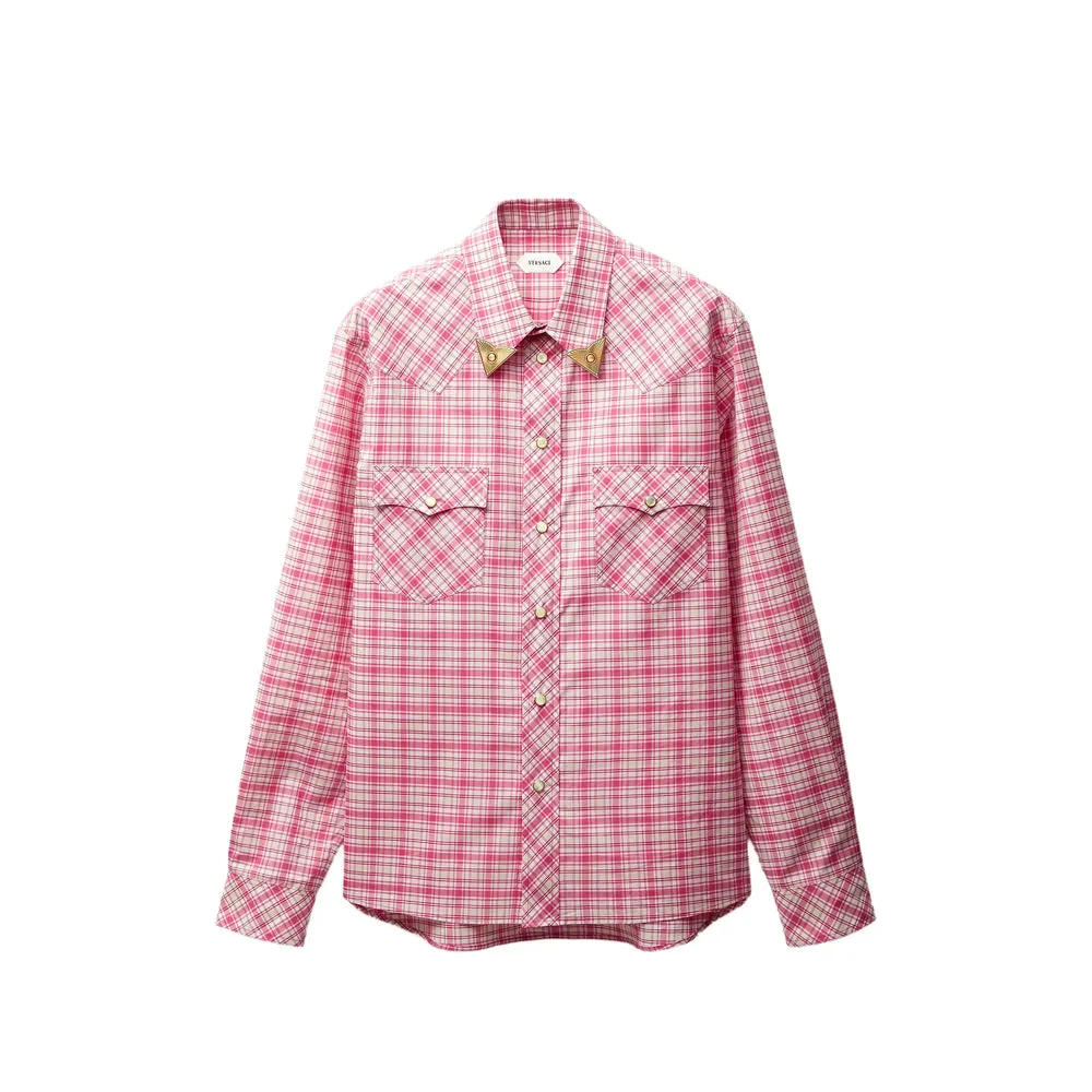 Shirt Checked Cotton Poplin Red/Neutrals sold by Lord & Taylor