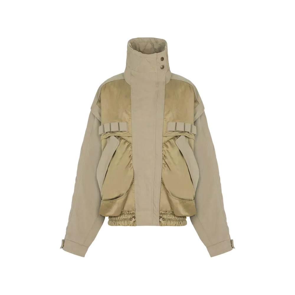 Bomber Jacket Green Quilted Collar sold by Lord & Taylor