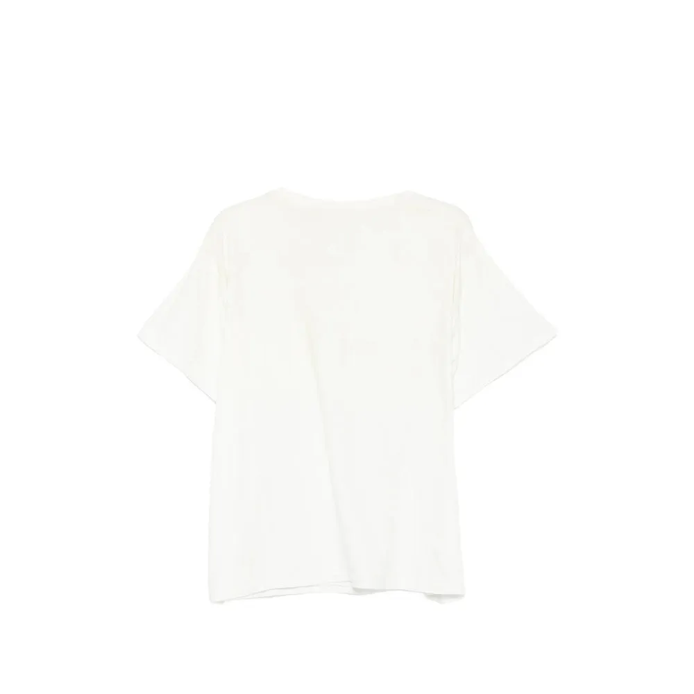 T-shirt White Cotton-Linen sold by Lord & Taylor product image thumbnail 2