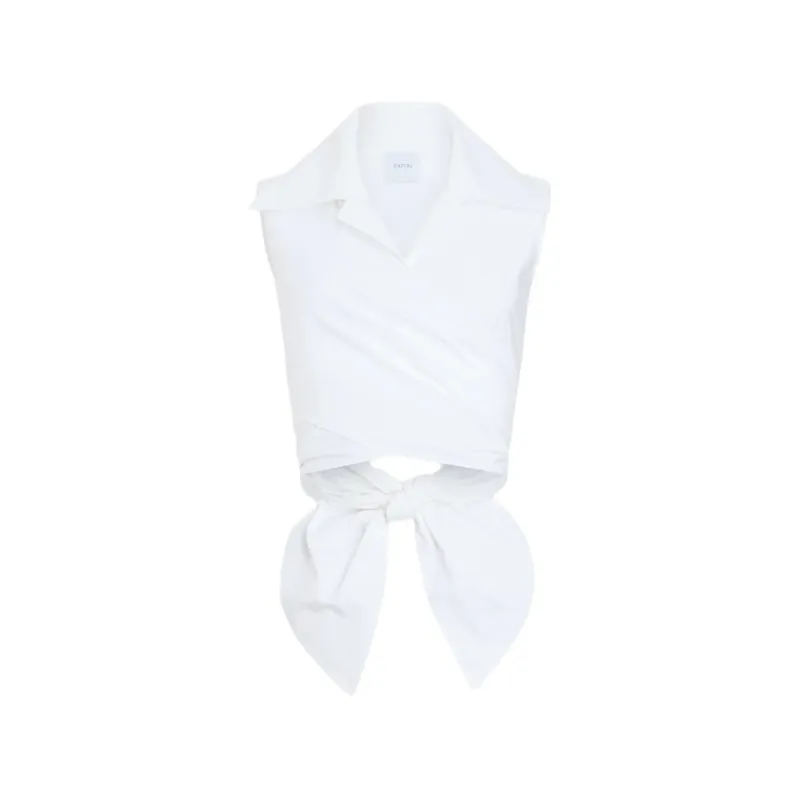 Top White Cotton made by Patou