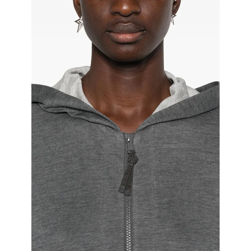 Hooded Sweatshirt Dark Grey Silk-Cotton sold by Lord & Taylor product image thumbnail 4