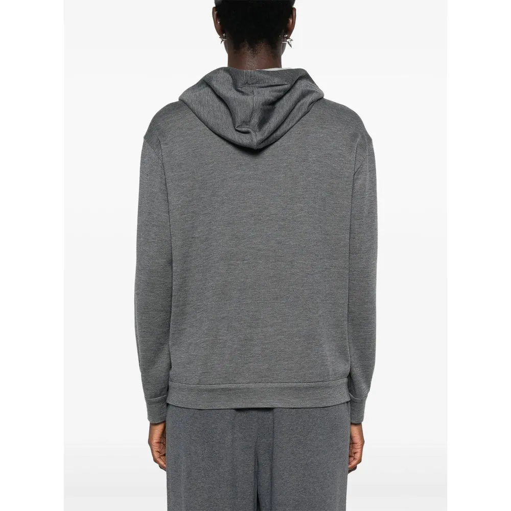 Hooded Sweatshirt Dark Grey Silk-Cotton sold by Lord & Taylor product image thumbnail 2