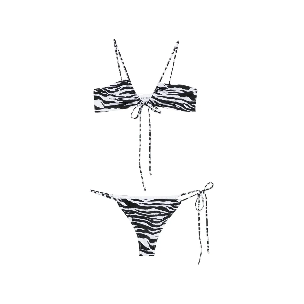 Bikini Set Zebra Print White/Black sold by Lord & Taylor