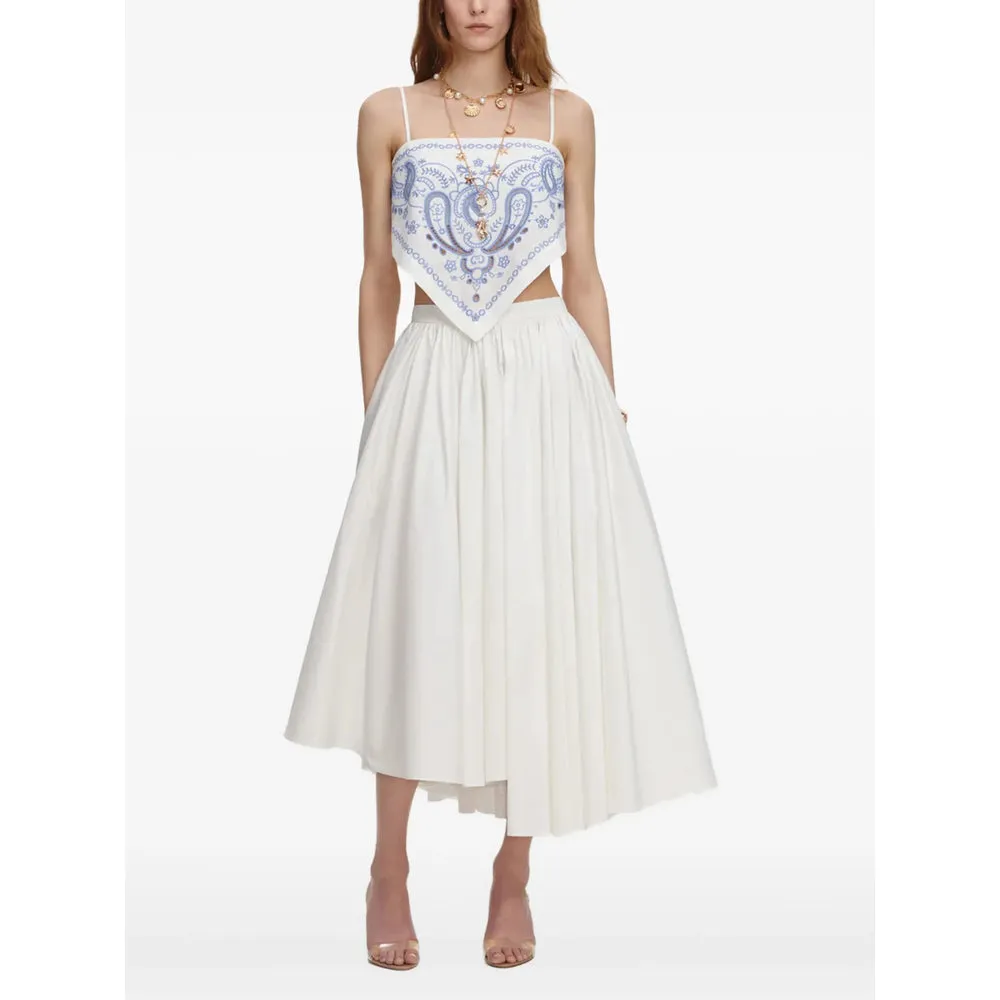 Sleeveless Top White/Blue sold by Lord & Taylor