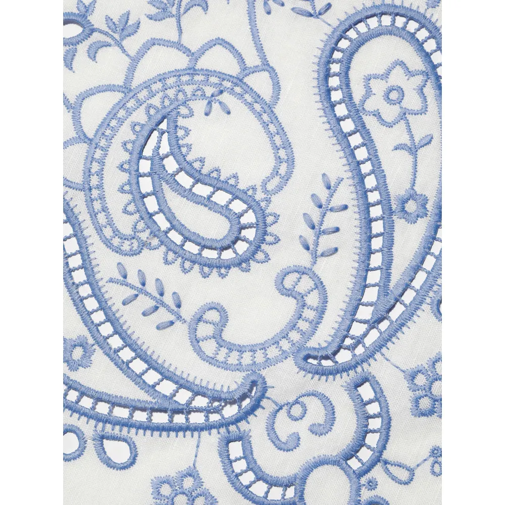 Sleeveless Top White/Blue sold by Lord & Taylor product image thumbnail 5