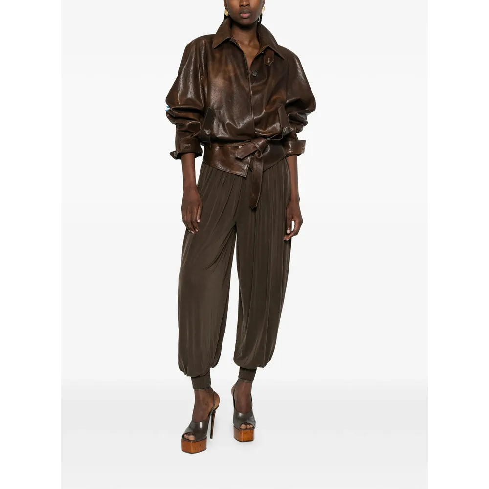 Tapered Pleated Trousers Brown sold by Lord & Taylor product image thumbnail 2