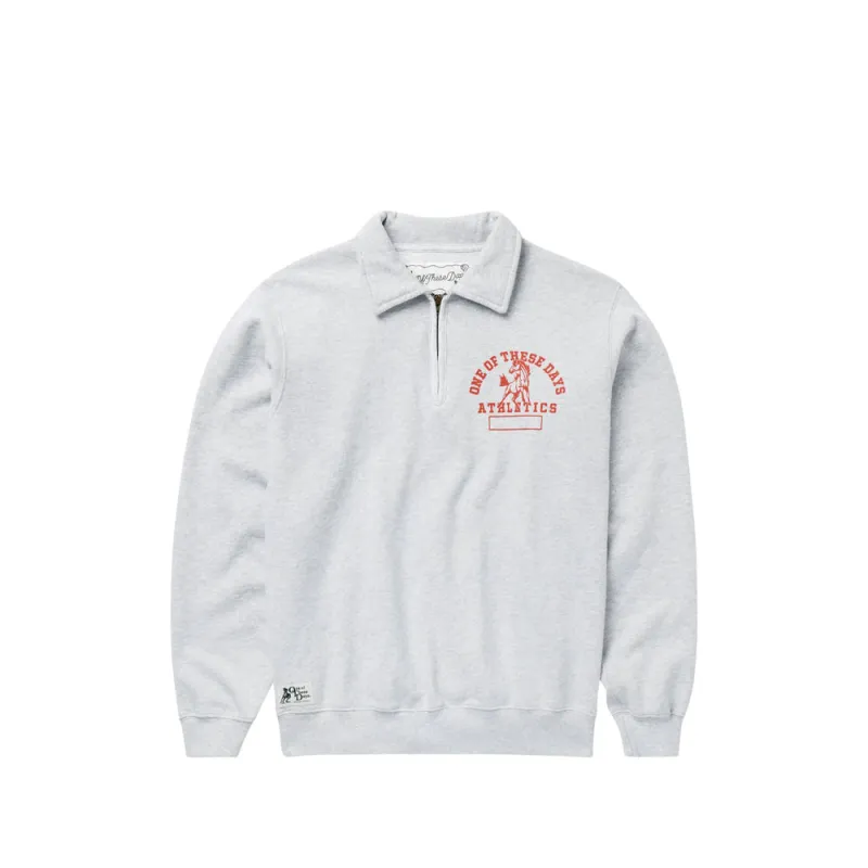 Zip-Up Sweatshirt Grey made by One Of These Days