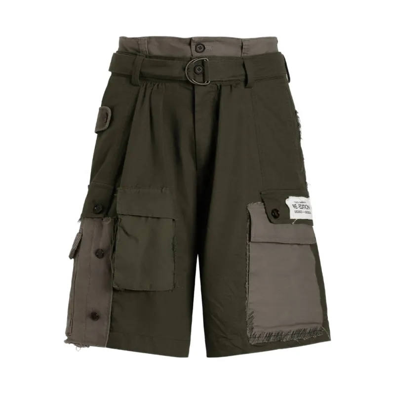 Bermuda Shorts Green/Grey made by Dolce & Gabanna