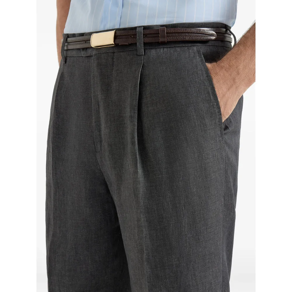 Trousers Linen Grey sold by Lord & Taylor product image thumbnail 3