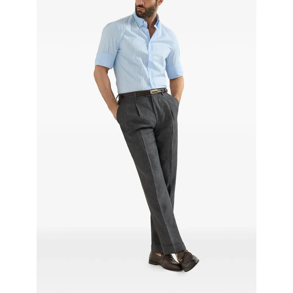 Trousers Linen Grey sold by Lord & Taylor product image thumbnail 4