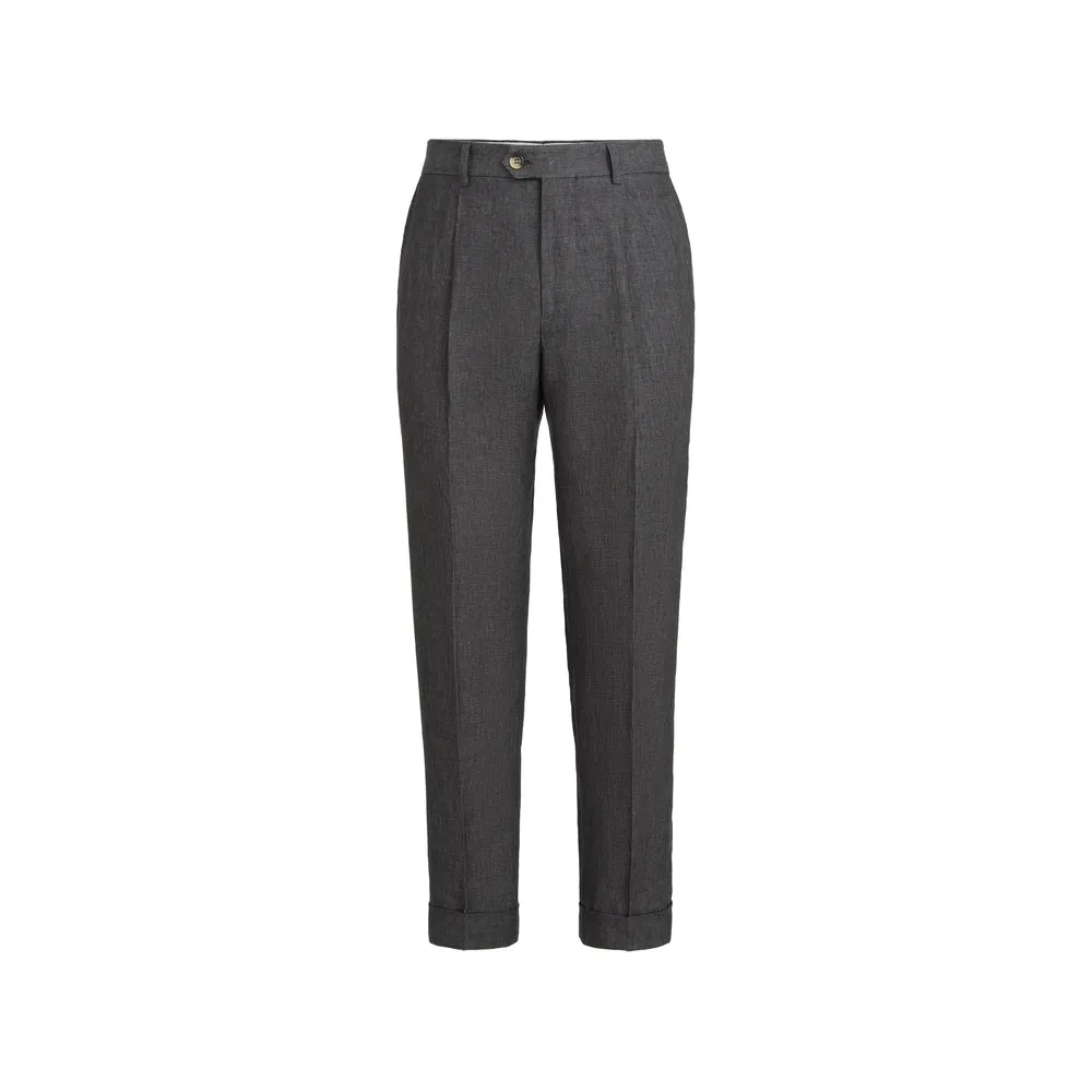 Trousers Linen Grey sold by Lord & Taylor