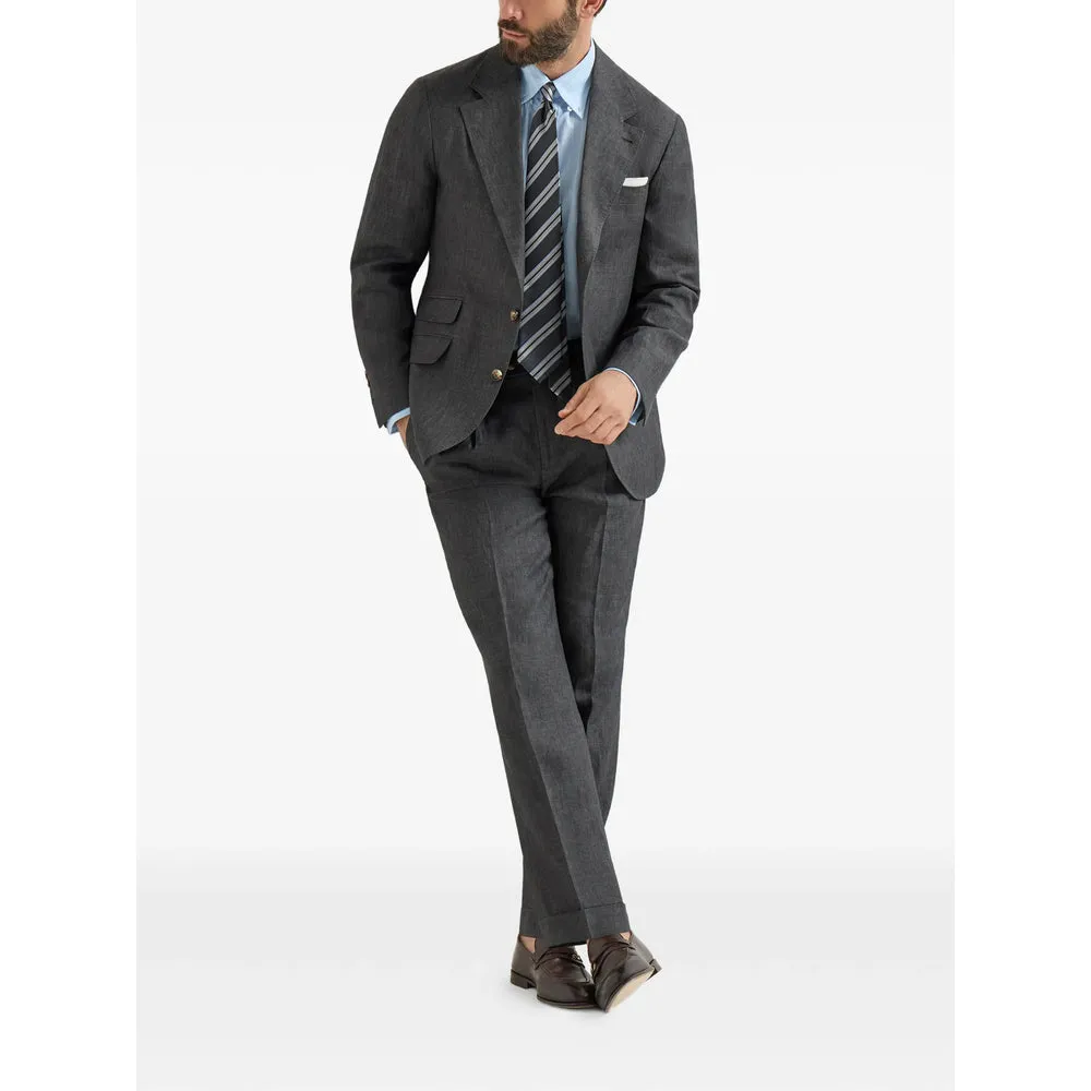 Trousers Linen Grey sold by Lord & Taylor product image thumbnail 5