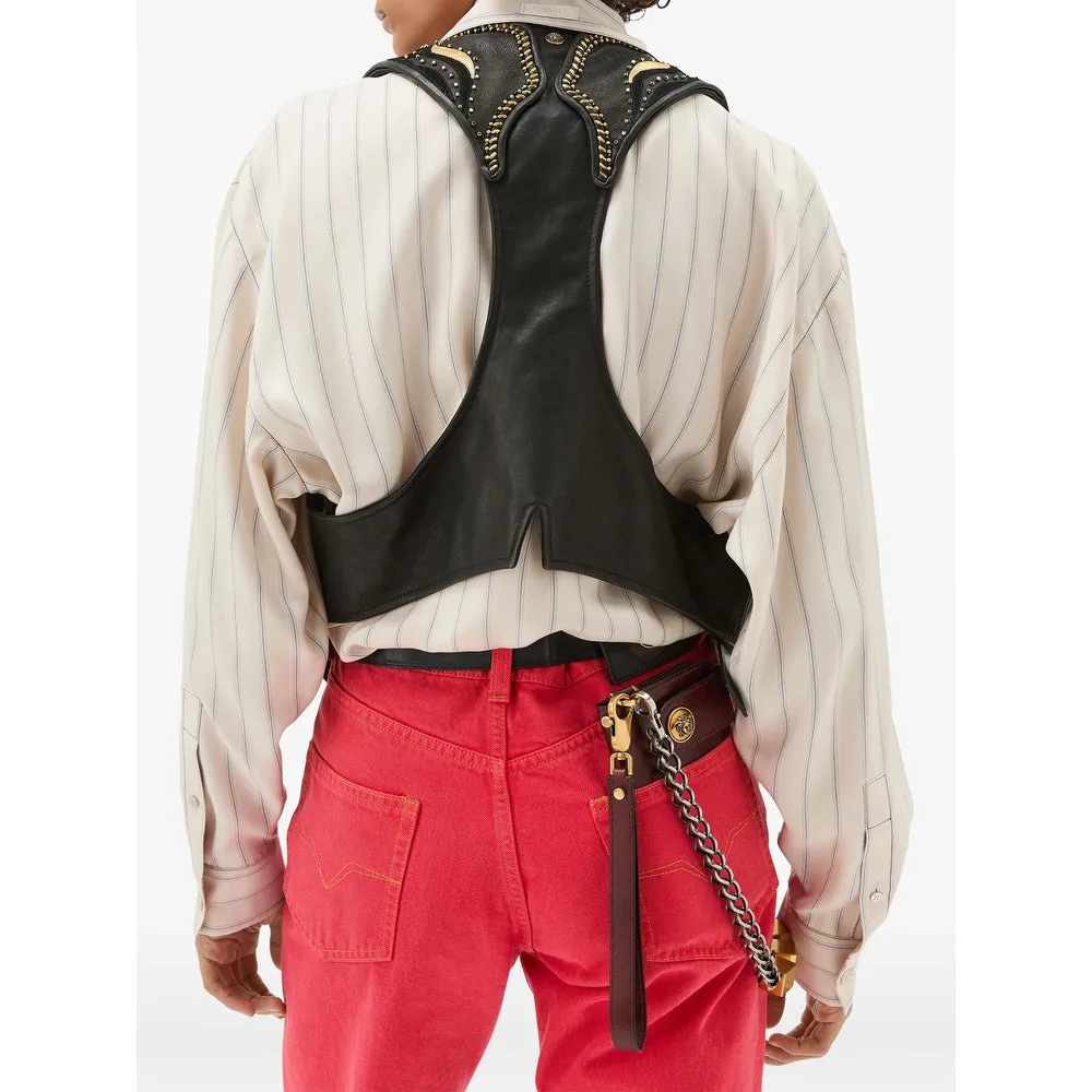 Leather Waistcoat Black sold by Lord & Taylor product image thumbnail 2