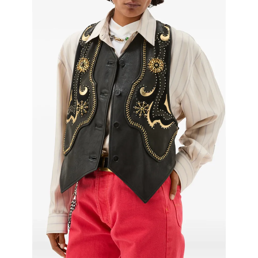 Leather Waistcoat Black sold by Lord & Taylor product image thumbnail 4