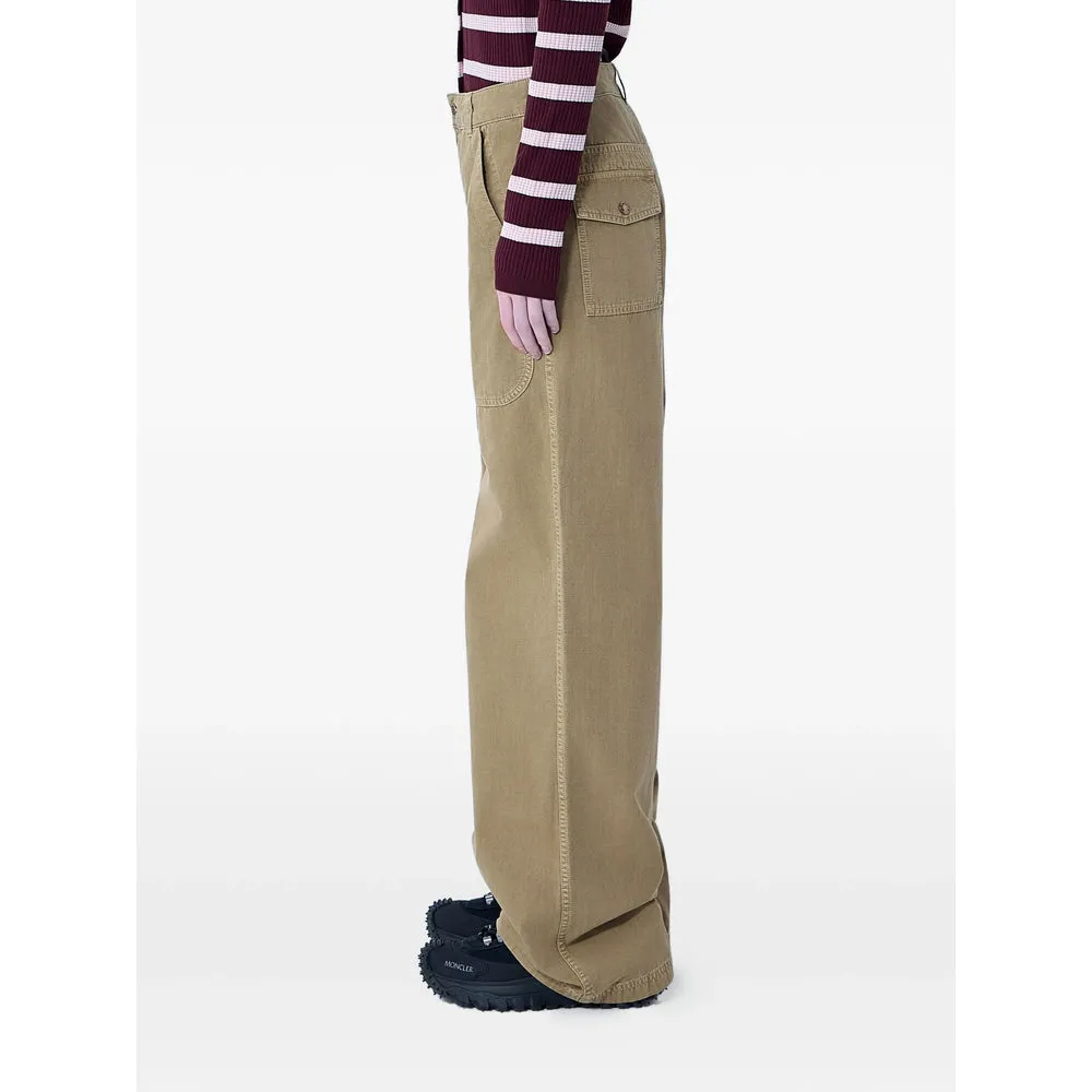 Straight Trousers with Leather Detail sold by Lord & Taylor product image thumbnail 4