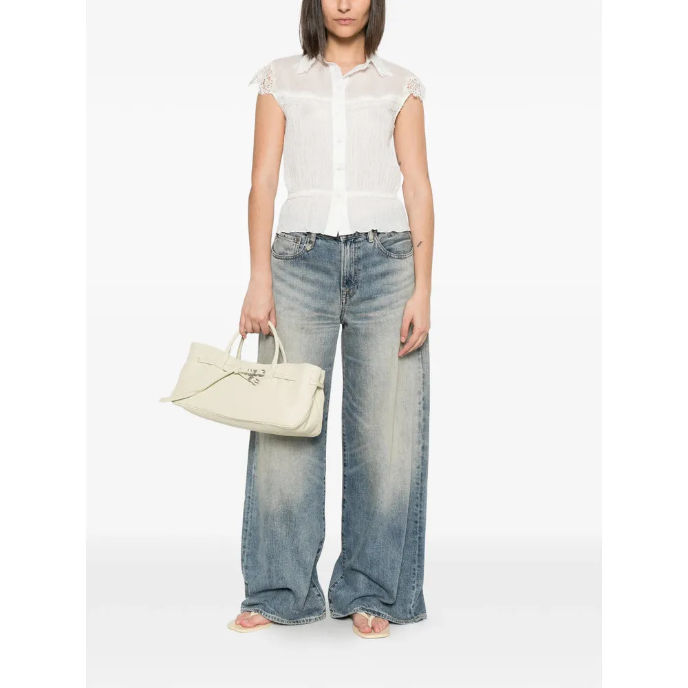 Shirt with Lace Trim, White sold by Lord & Taylor product image thumbnail 3