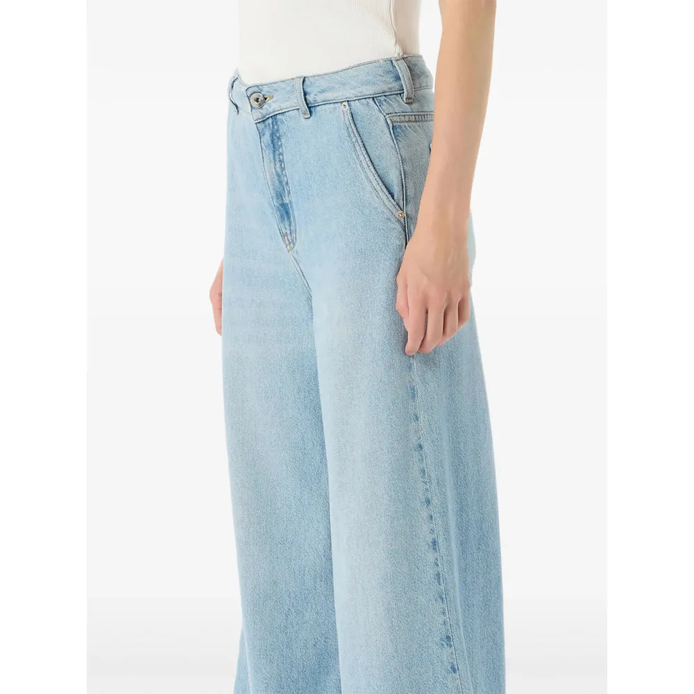Jeans Wide-Leg Light Blue sold by Lord & Taylor product image thumbnail 4