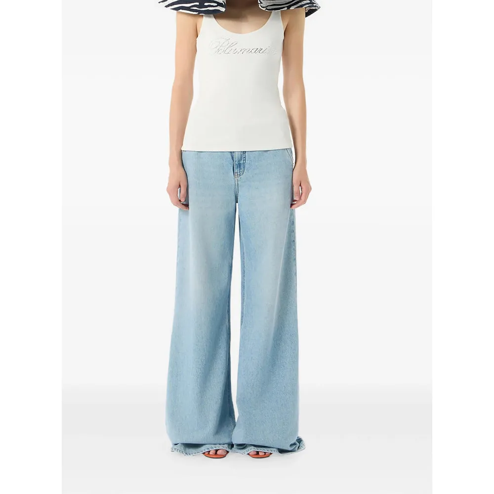 Jeans Wide-Leg Light Blue sold by Lord & Taylor product image thumbnail 2