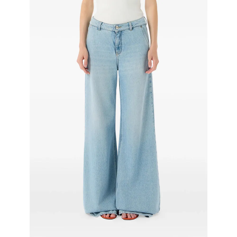 Jeans Wide-Leg Light Blue sold by Lord & Taylor product image thumbnail 3