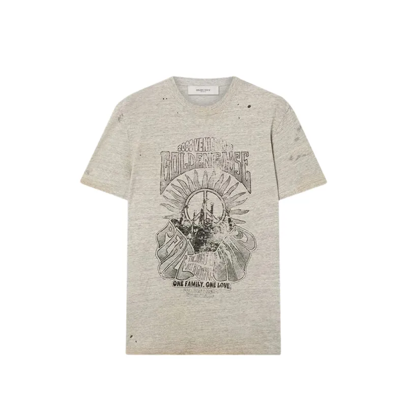 T-shirt Grey Cotton made by Golden Goose