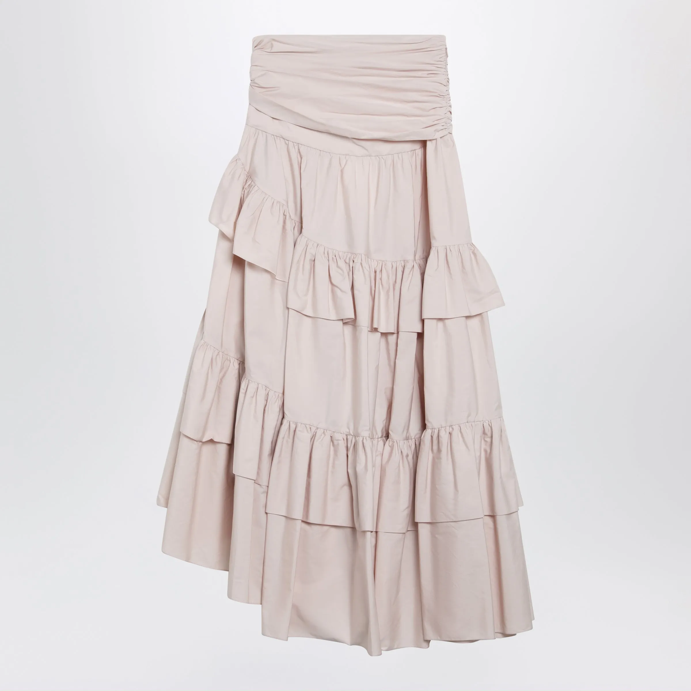 LONG SKIRT WITH RUFFLE IN COTTON POPLIN sold by Lord & Taylor product image thumbnail 2