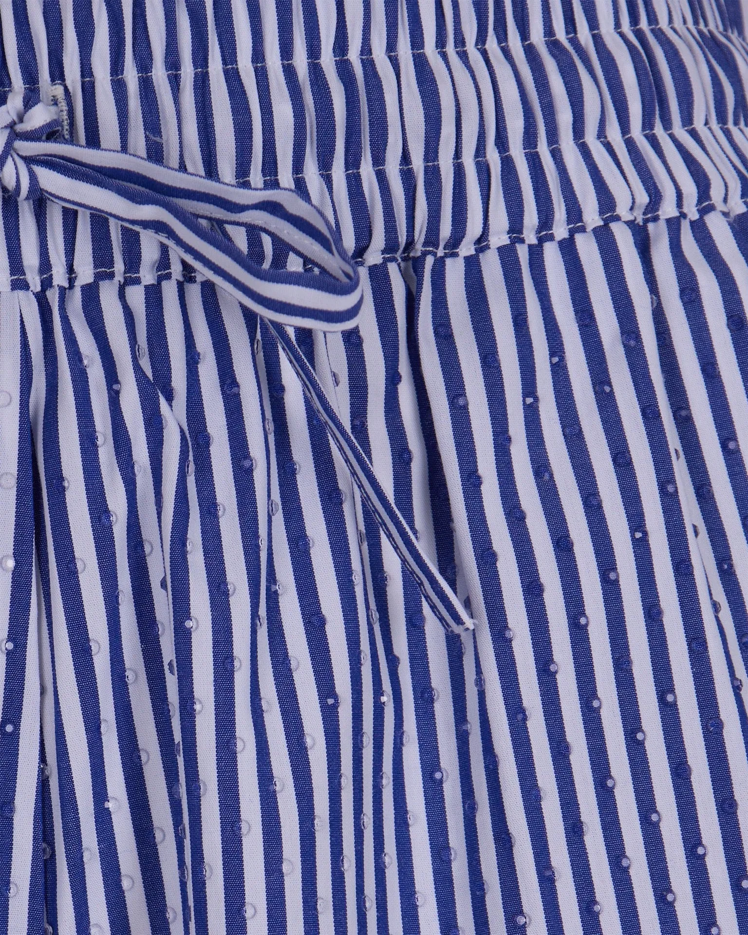 Shorts in Striped Cotton with Micro-Strass sold by Lord & Taylor product image thumbnail 3