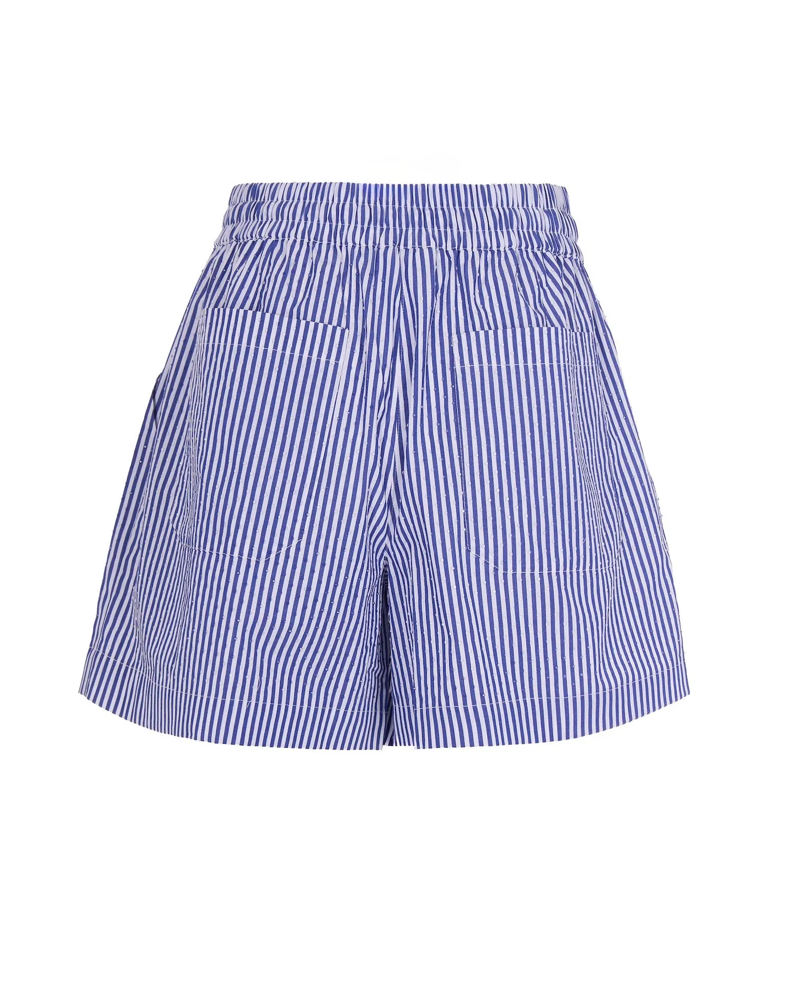 Shorts in Striped Cotton with Micro-Strass sold by Lord & Taylor product image thumbnail 2