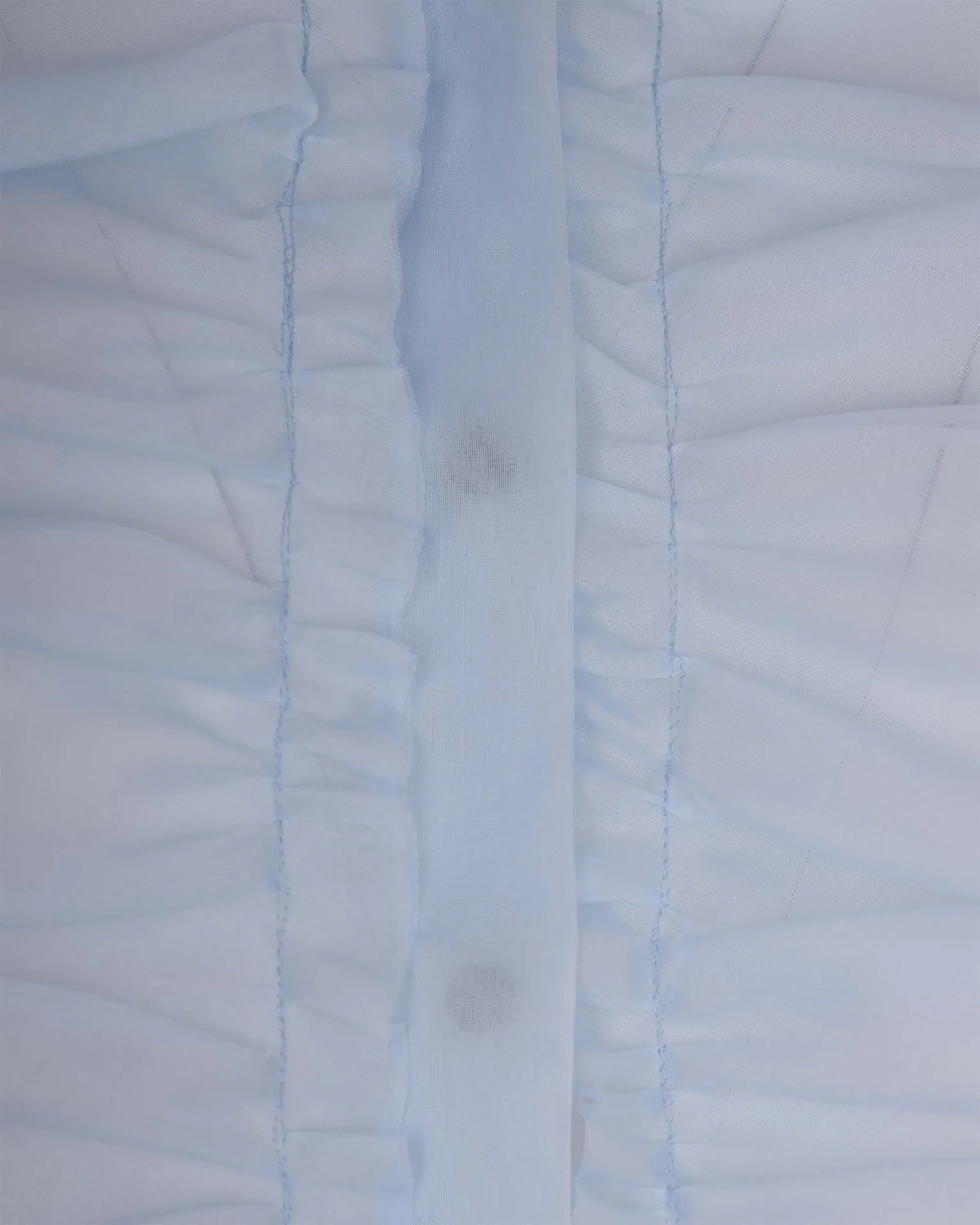 Sheer Ruched Shirt Sky Blue sold by Lord & Taylor product image thumbnail 3