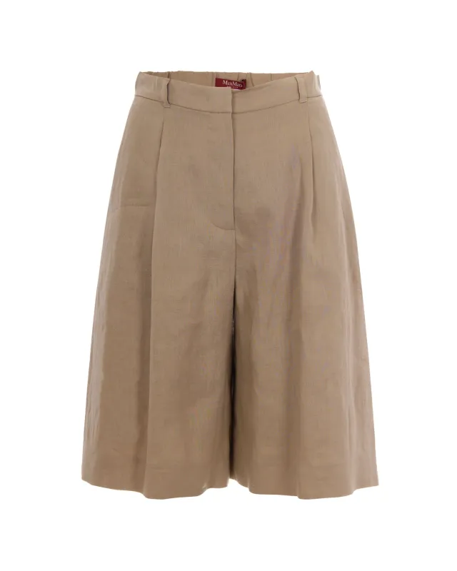 Bermuda Shorts Coloniale Linen made by MaxMara