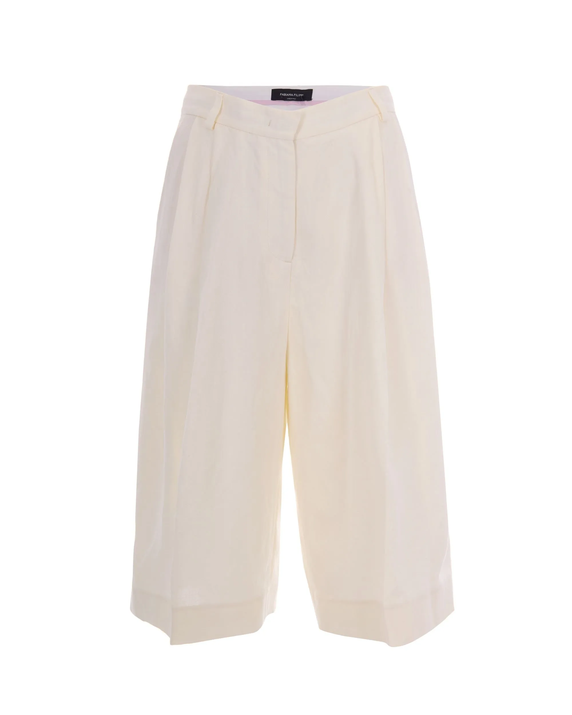 Bermuda Shorts Viscose-Linen Butter sold by Lord & Taylor