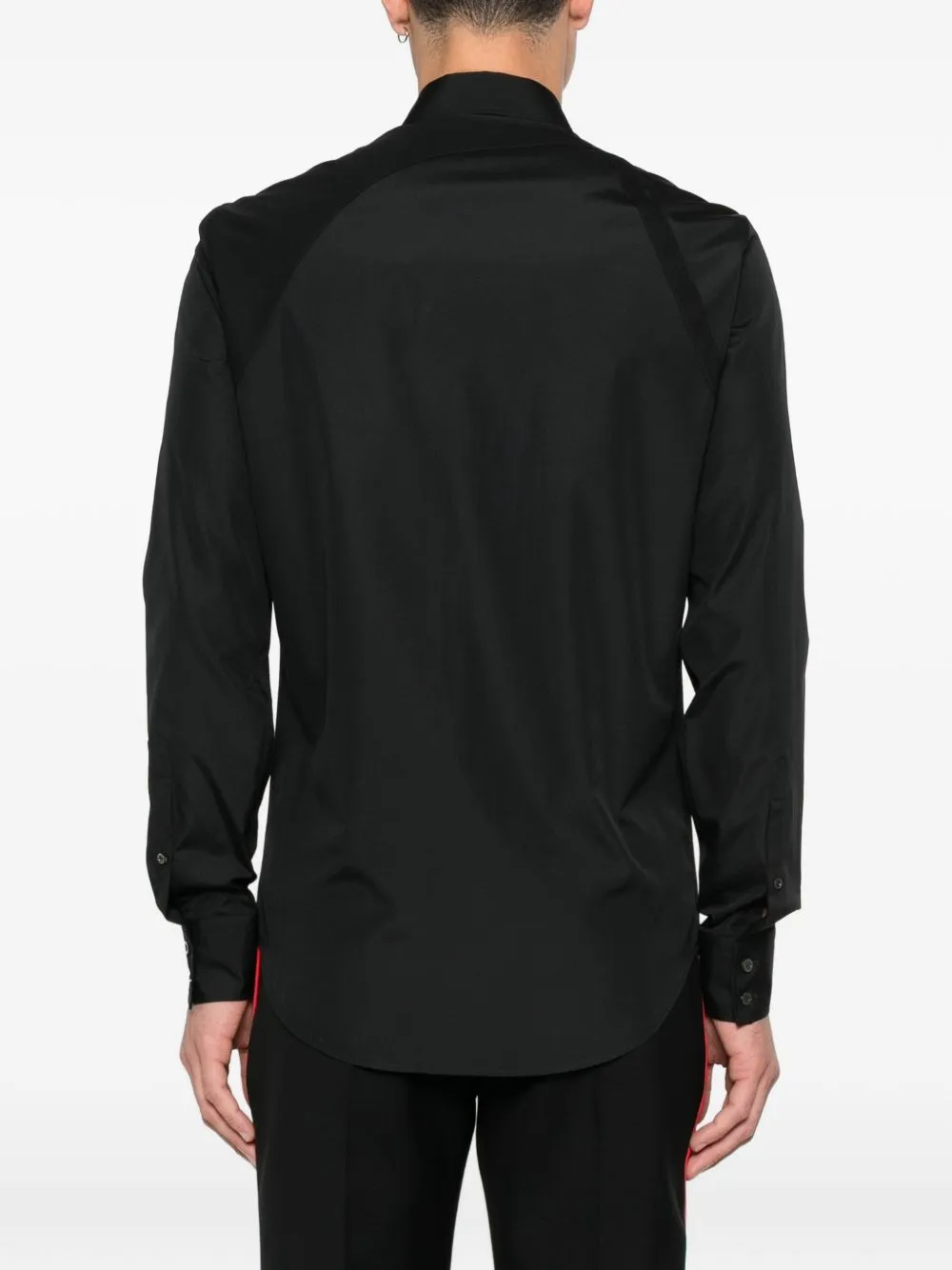 BLACK CHAIN DETAIL BUTTON SHIRT sold by Lord & Taylor product image thumbnail 4