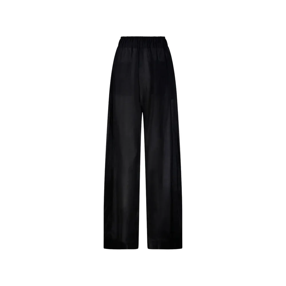 Trousers Wide-Leg Black sold by Lord & Taylor product image thumbnail 3