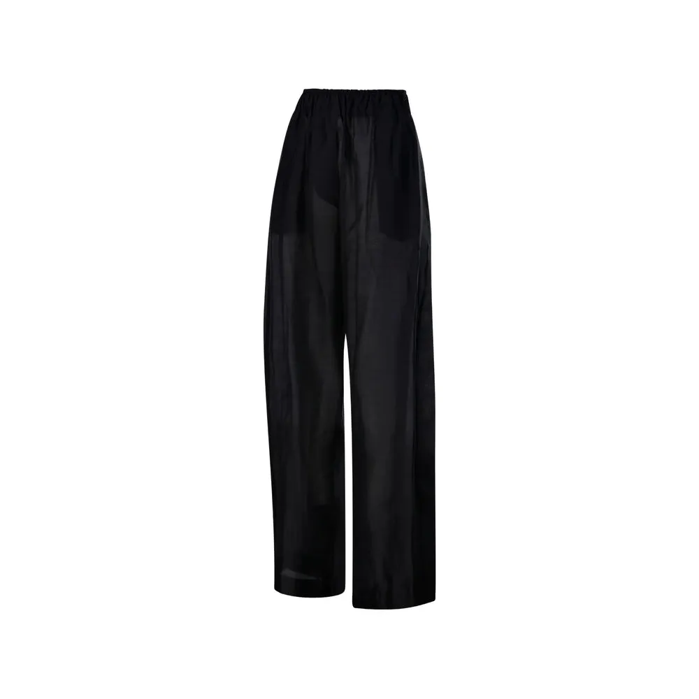 Trousers Wide-Leg Black sold by Lord & Taylor product image thumbnail 4
