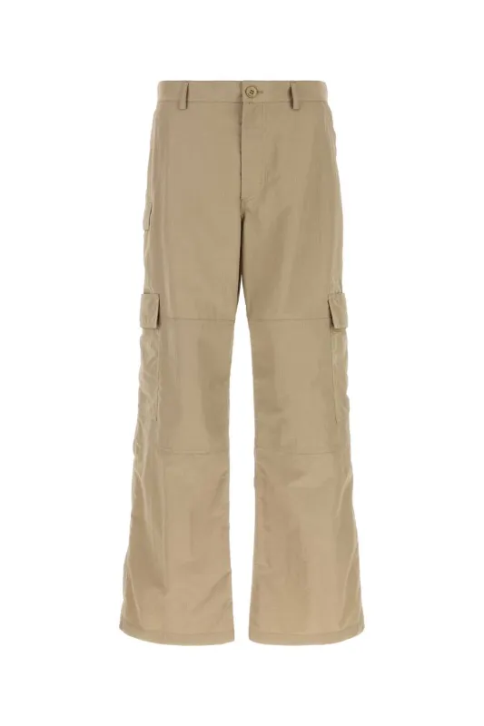 BEIGE NYLON CARGO PANT made by Balenciaga