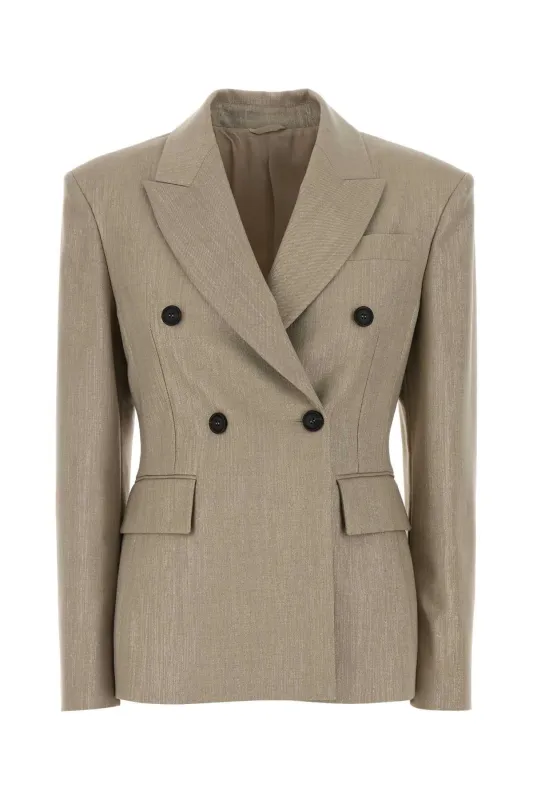 CAPPUCCINO TWILL BLAZER made by Brunello Cucinelli