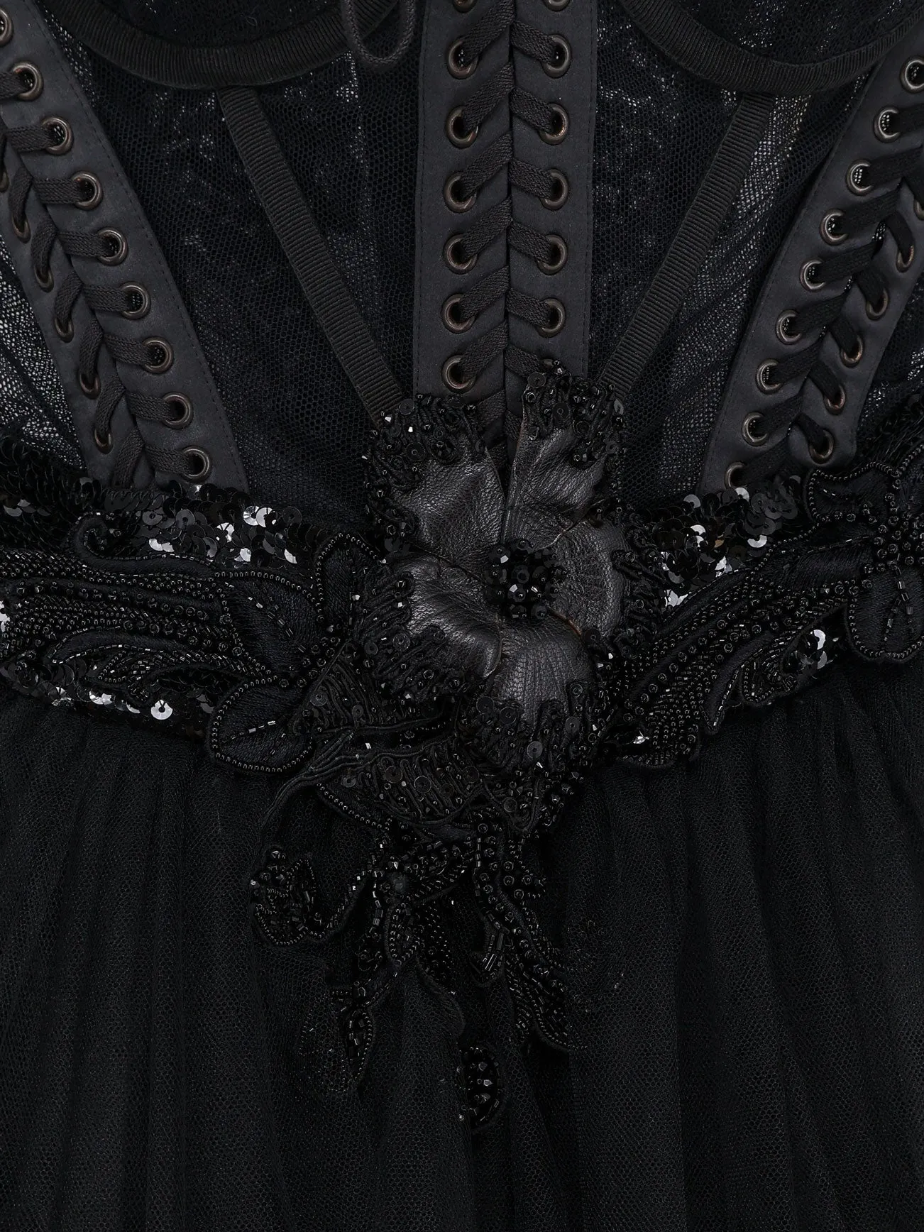 Long Tulle Dress with Bustier — Black sold by Lord & Taylor product image thumbnail 3