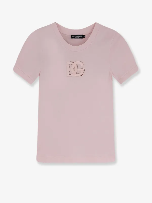 Cotton T-shirt Pink made by Dolce & Gabanna