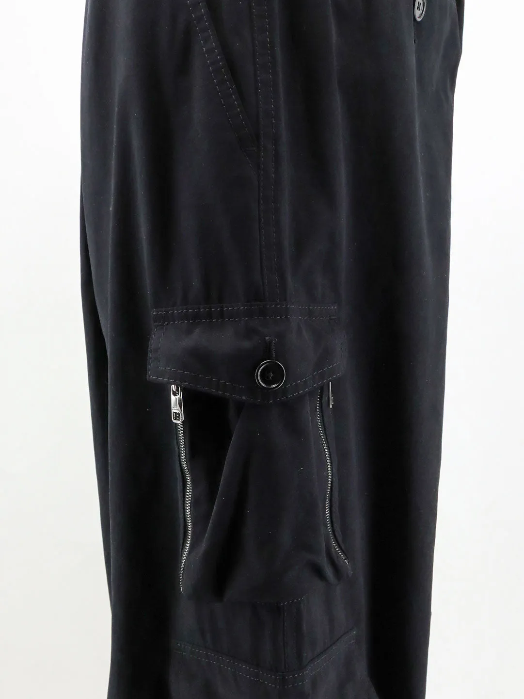 Cargo Trousers Faille Black sold by Lord & Taylor product image thumbnail 3